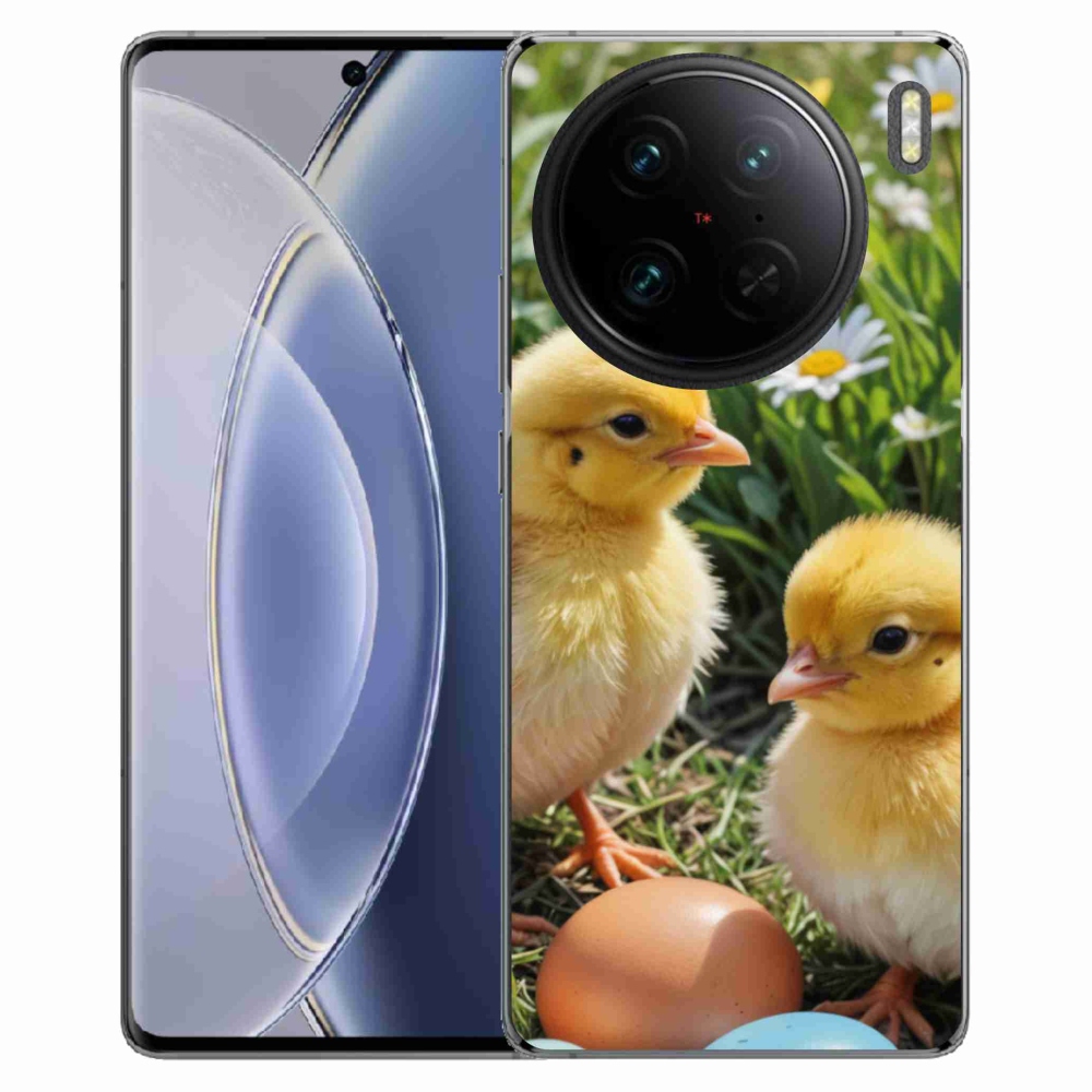 Gelový kryt mmCase na Vivo X90 Pro - kuřátka