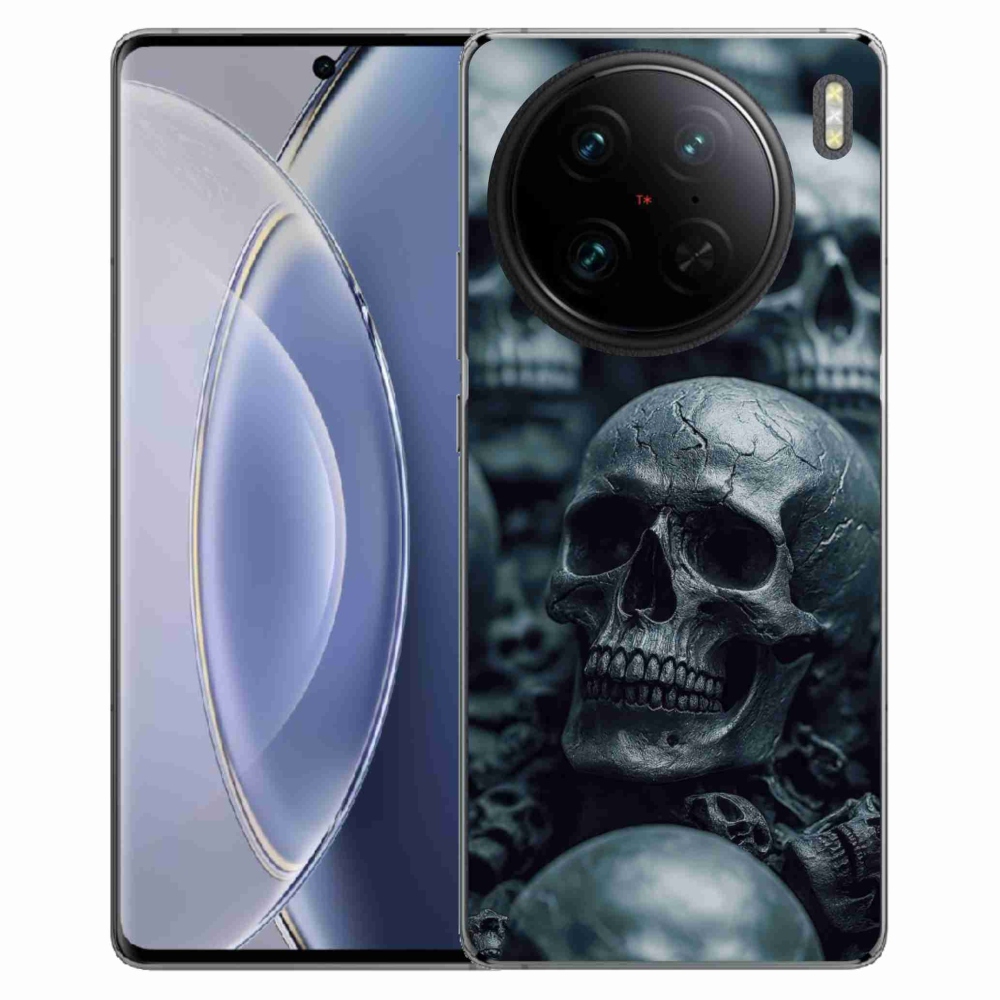 Gelový kryt mmCase na Vivo X90 Pro - lebka 2