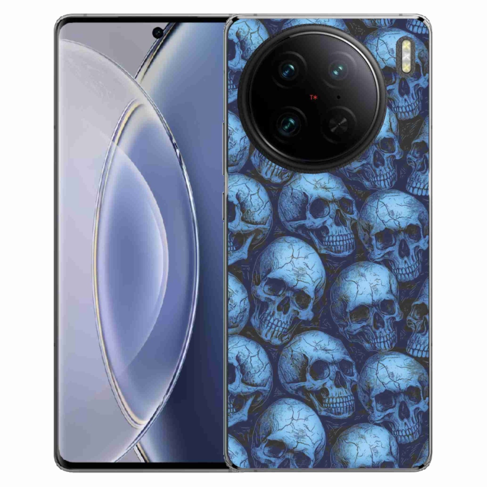 Gelový kryt mmCase na Vivo X90 Pro - lebky