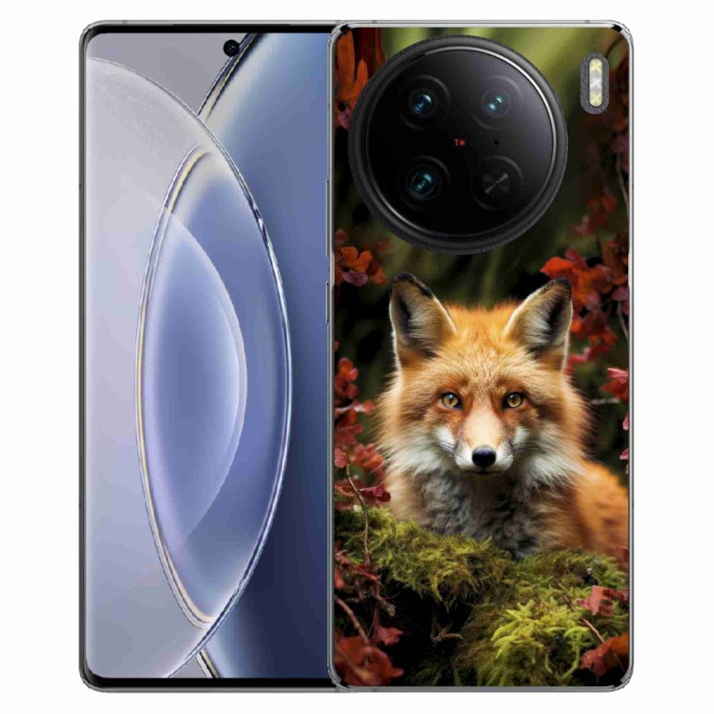 Gelový kryt mmCase na Vivo X90 Pro - liška v lese