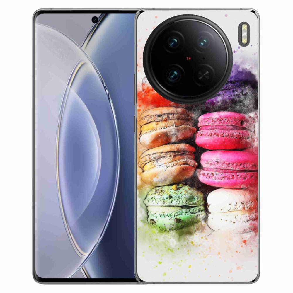 Gelový kryt mmCase na Vivo X90 Pro - makrónky