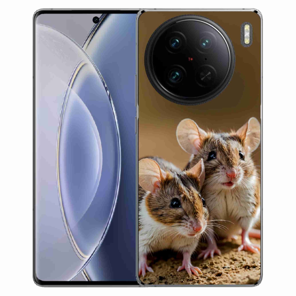 Gelový kryt mmCase na Vivo X90 Pro - myší duo