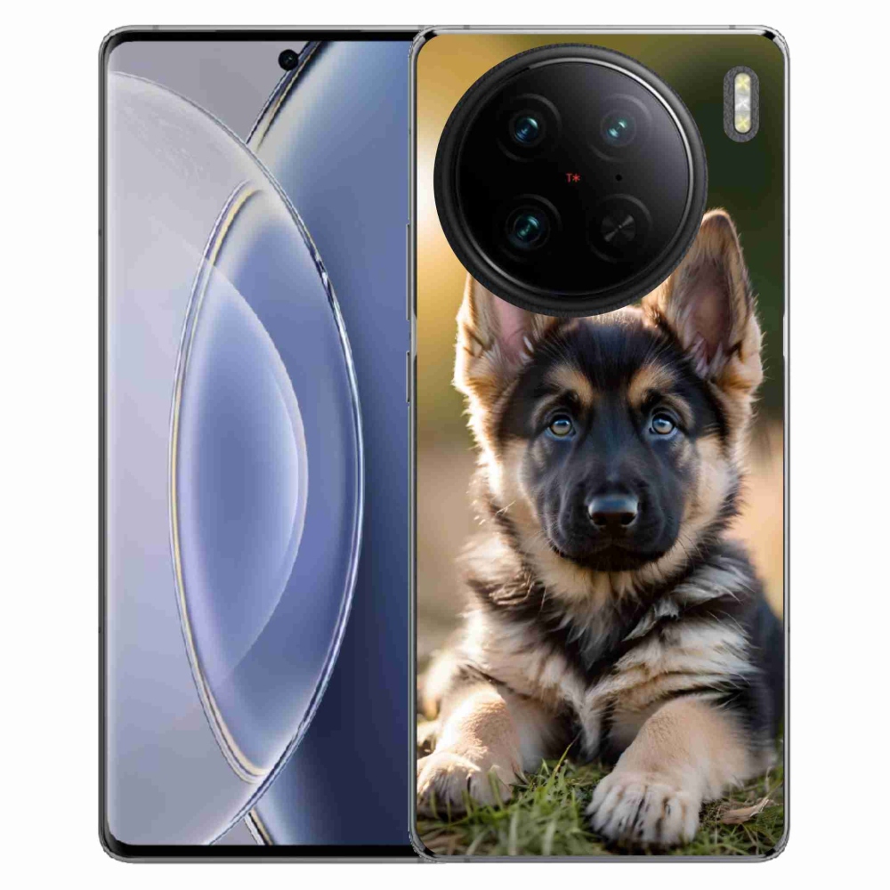 Gelový kryt mmCase na Vivo X90 Pro - německý ovčák v přírodě
