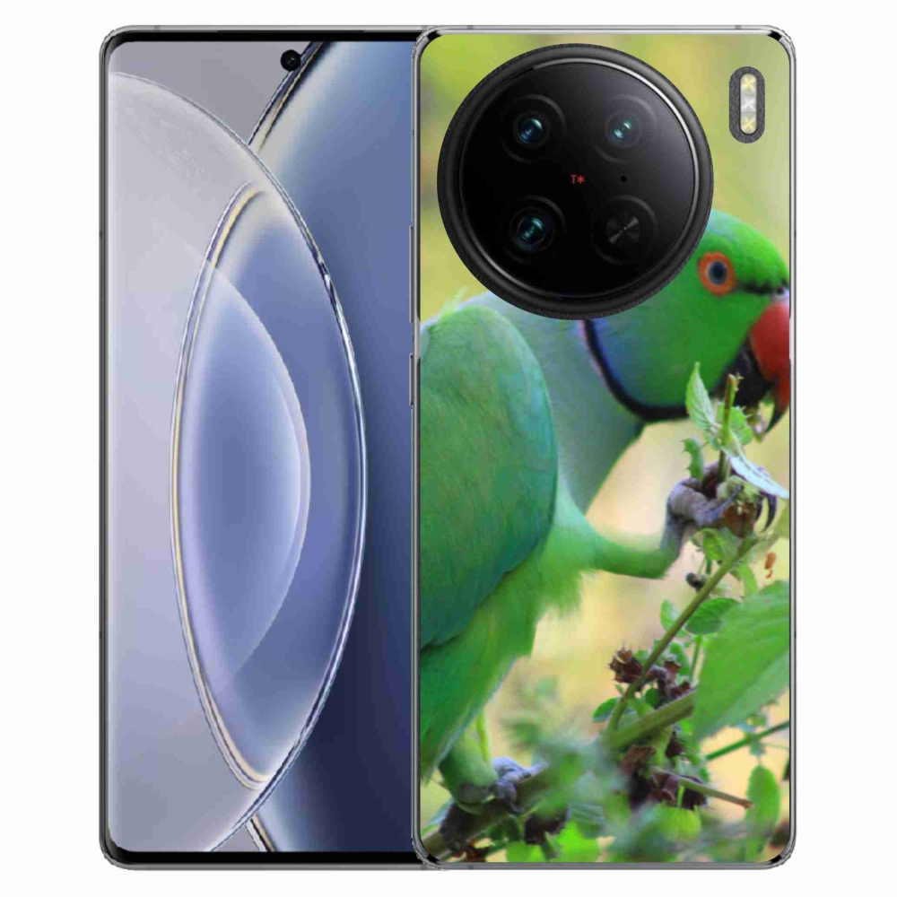 Gelový kryt mmCase na Vivo X90 Pro - papoušek alexandr