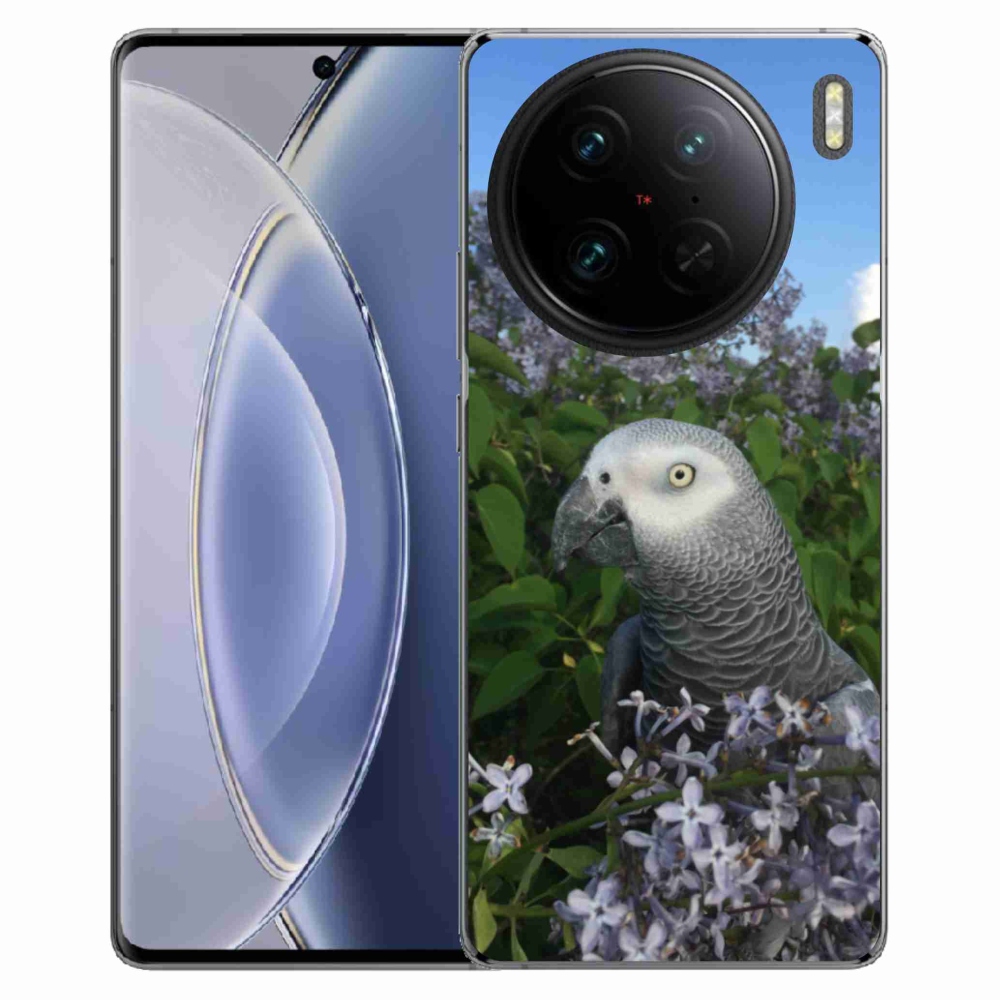 Gelový kryt mmCase na Vivo X90 Pro - papoušek žako