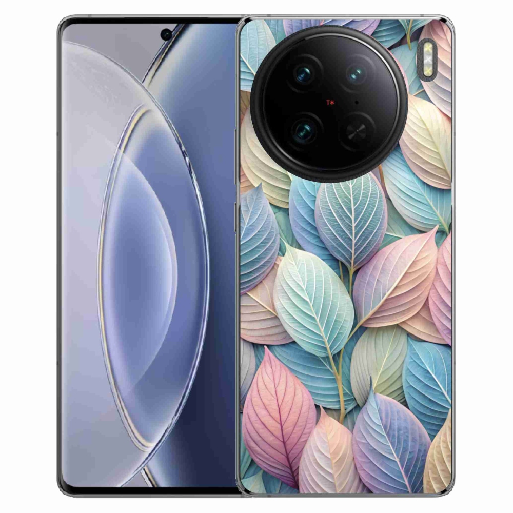 Gelový kryt mmCase na Vivo X90 Pro - pastelové listy