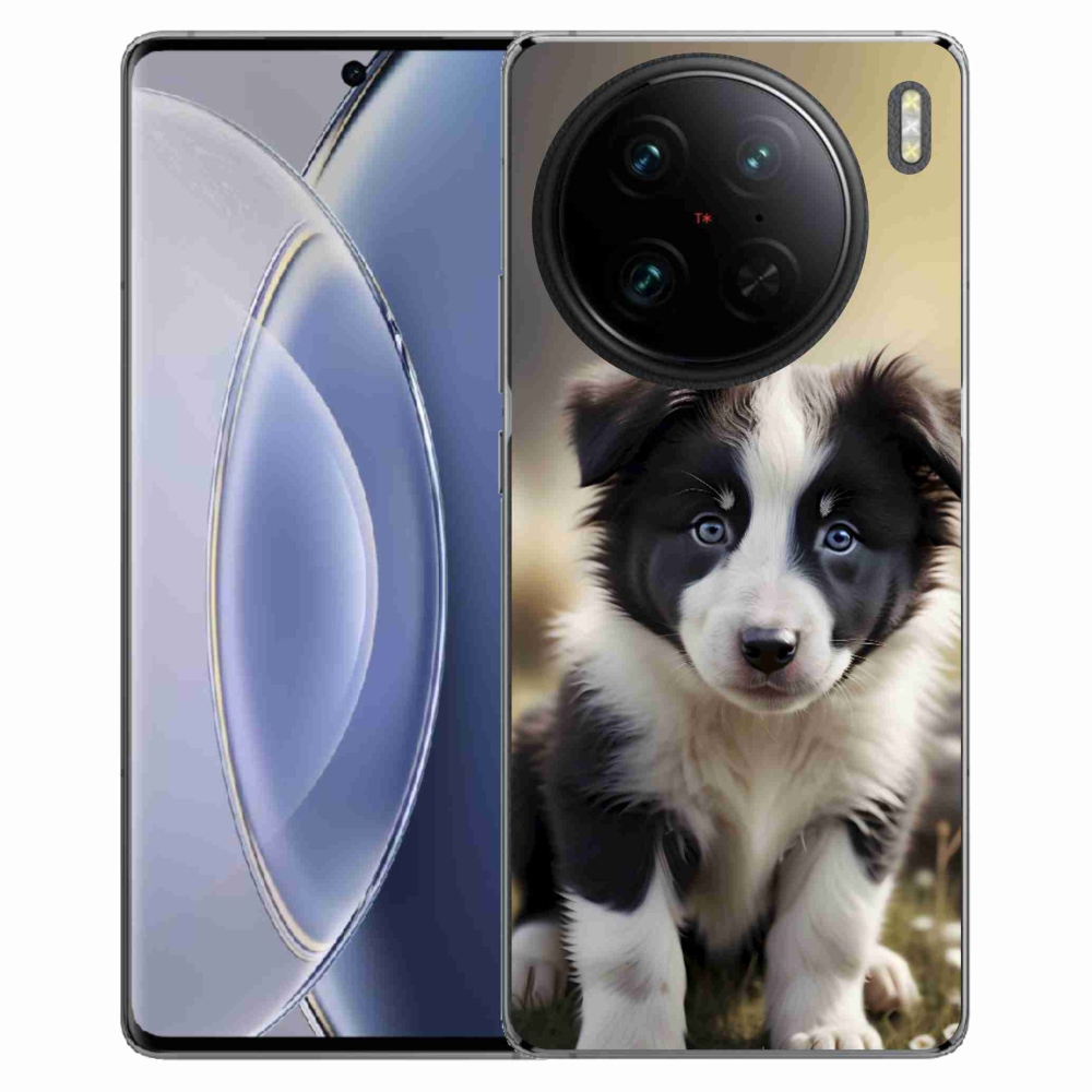 Gelový kryt mmCase na Vivo X90 Pro - roztomilá border kolie