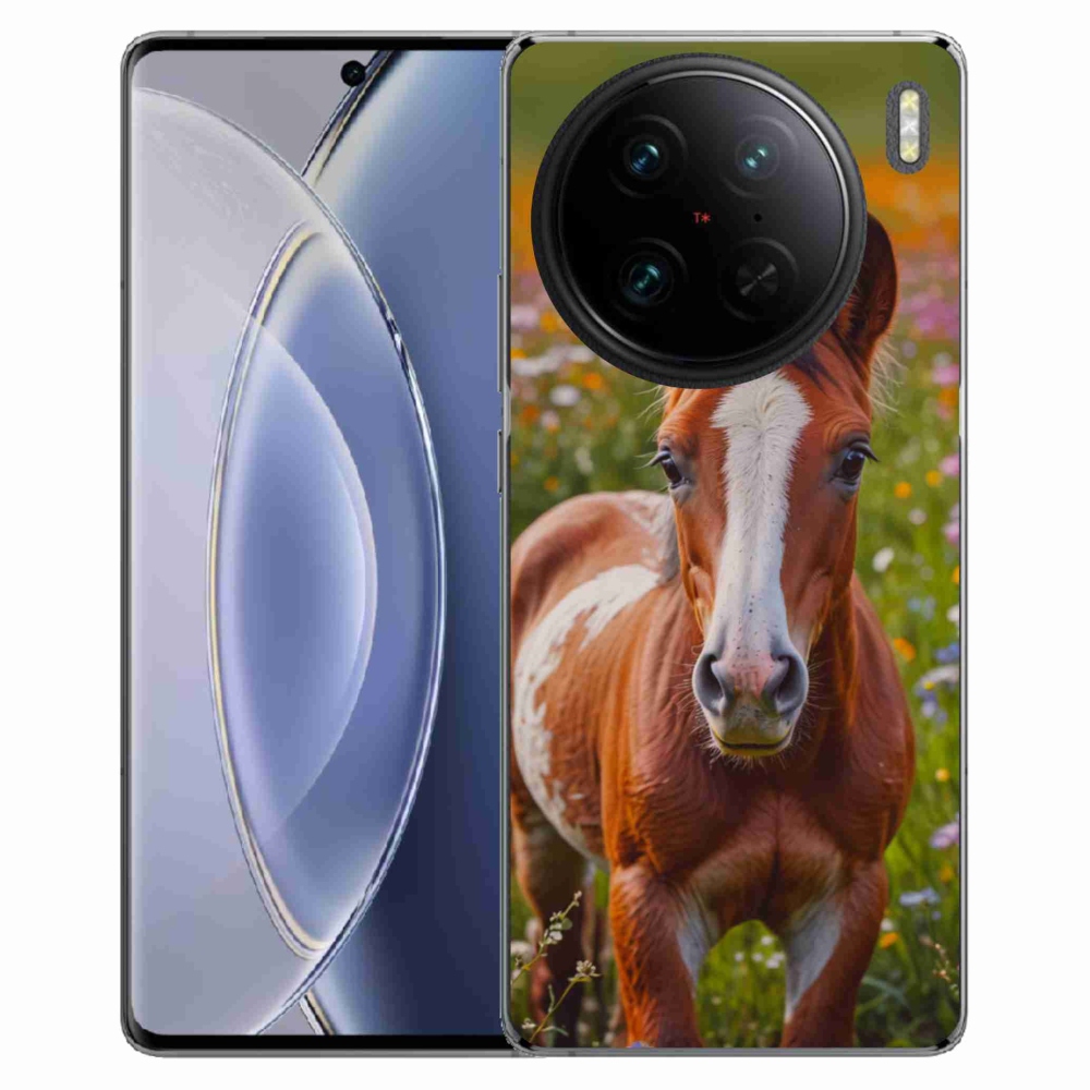 Gelový kryt mmCase na Vivo X90 Pro - roztomilé hříbě