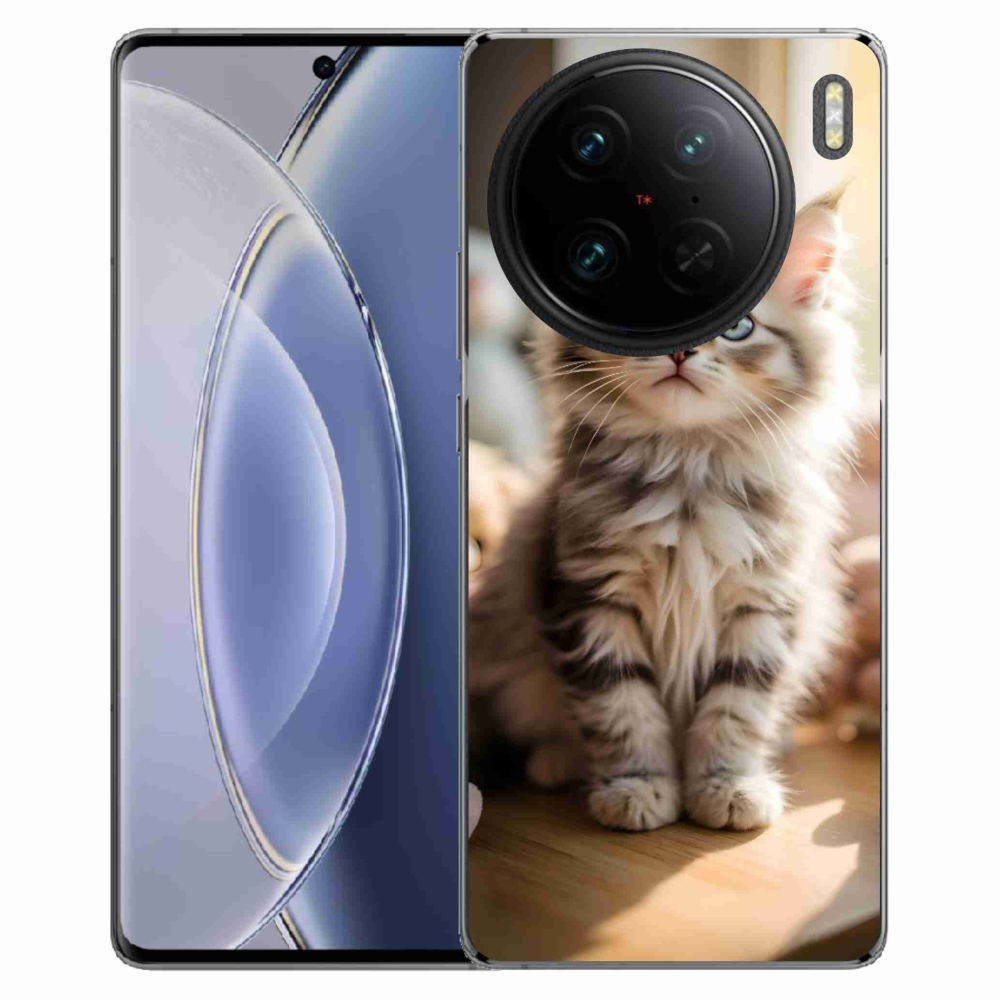 Gelový kryt mmCase na Vivo X90 Pro - roztomilé kotě 10