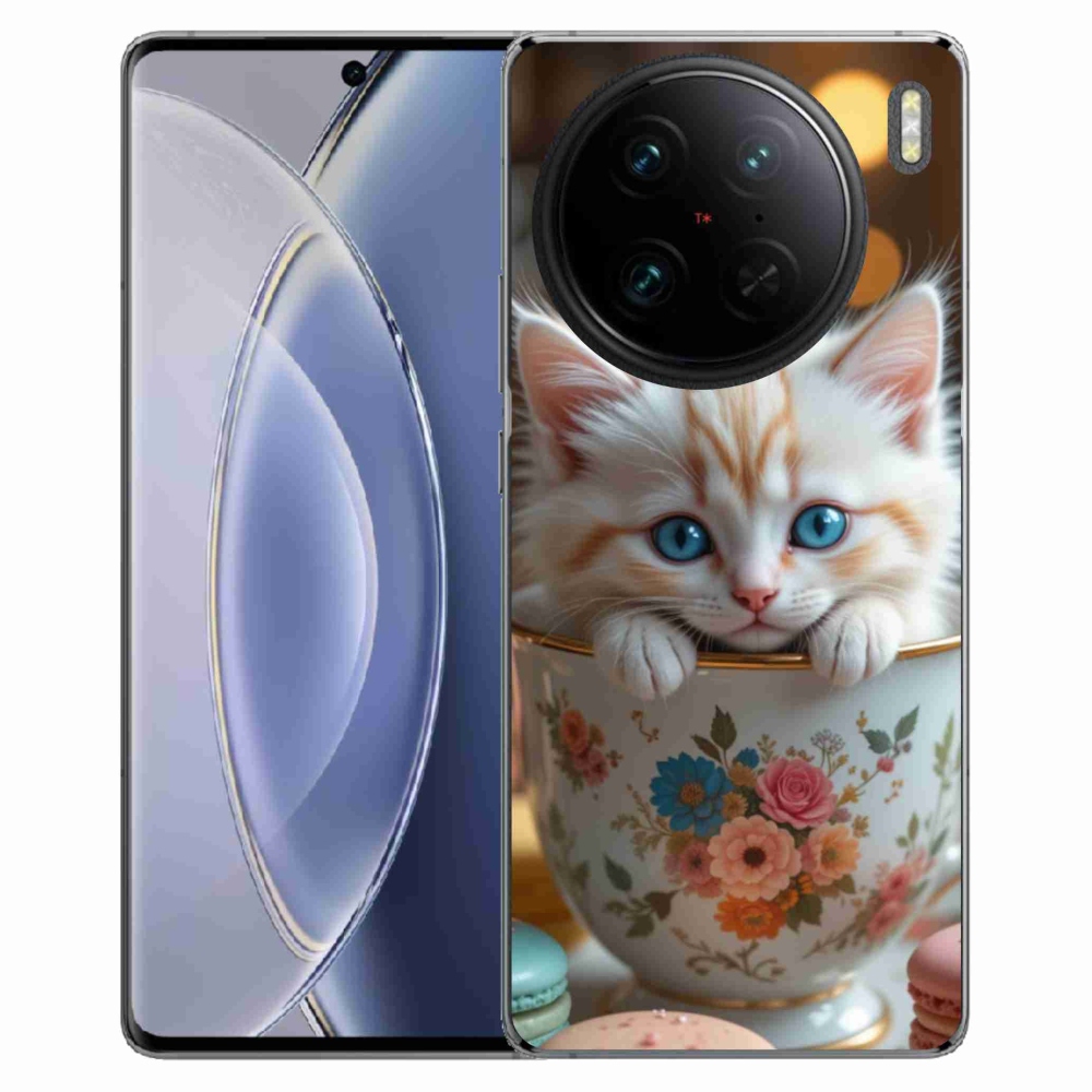 Gelový kryt mmCase na Vivo X90 Pro - roztomilé kotě 6