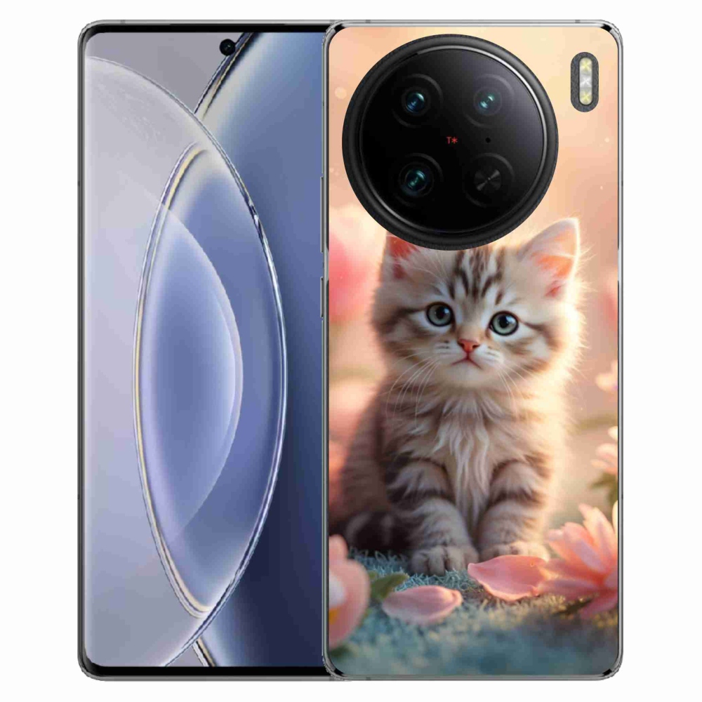 Gelový kryt mmCase na Vivo X90 Pro - roztomilé kotě 8