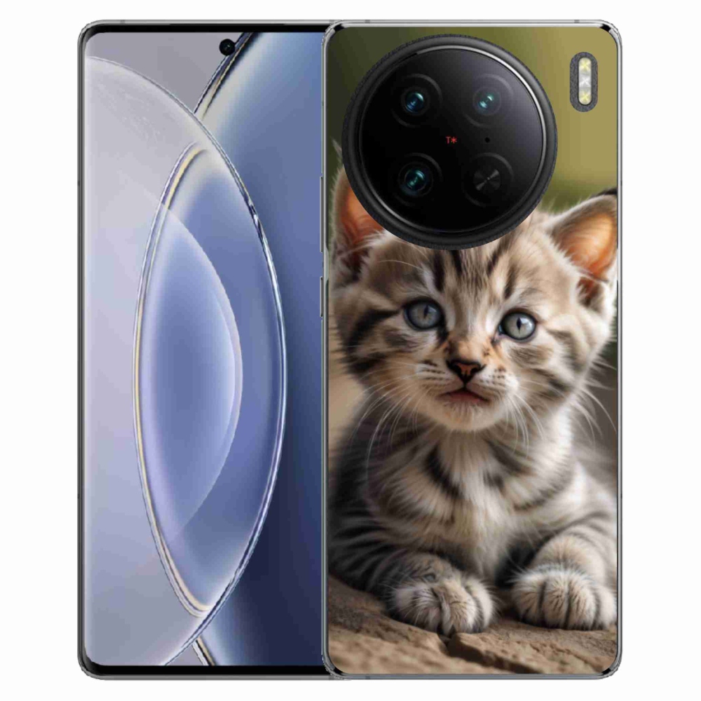 Gelový kryt mmCase na Vivo X90 Pro - roztomilé kotě 9