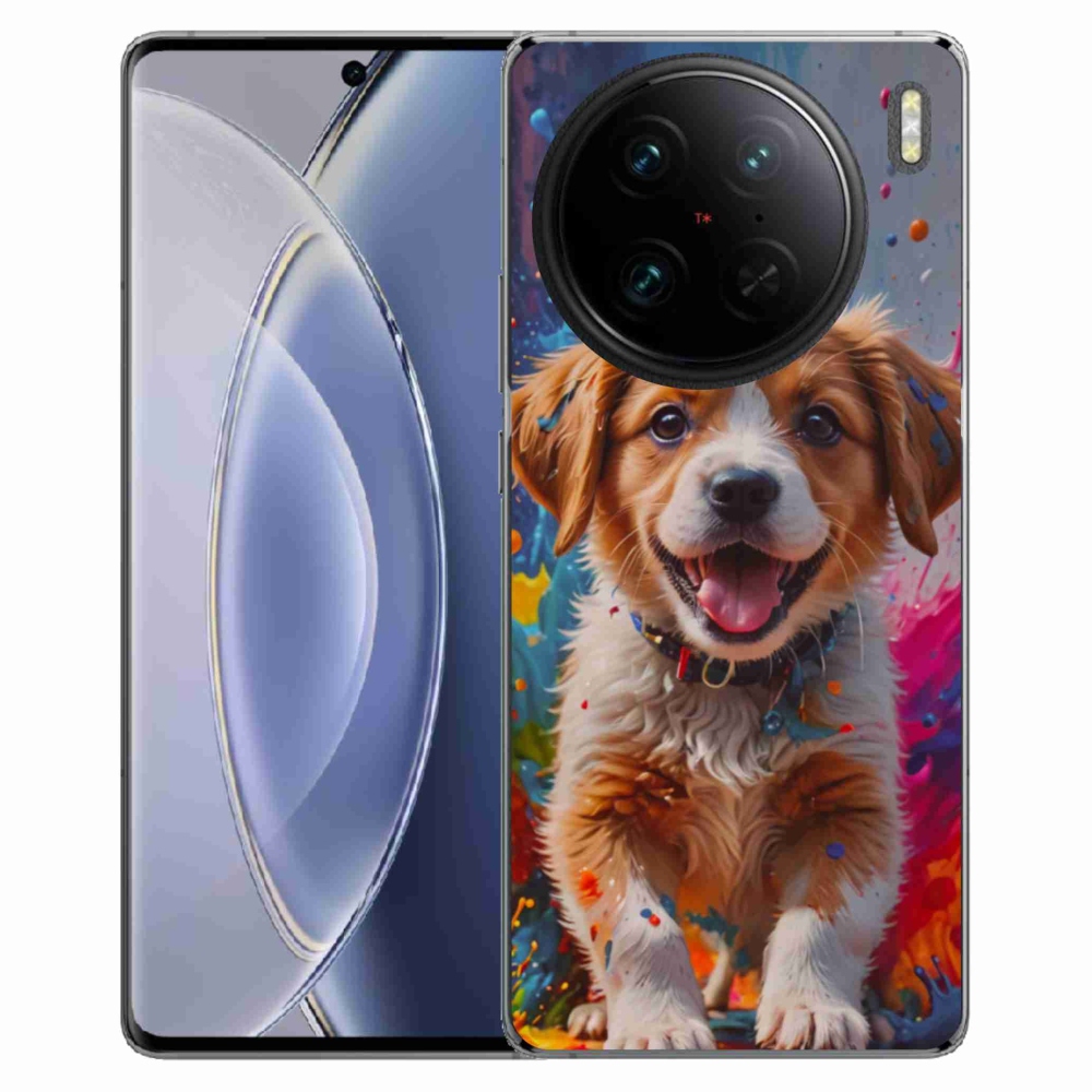 Gelový kryt mmCase na Vivo X90 Pro - roztomilé štěně 3