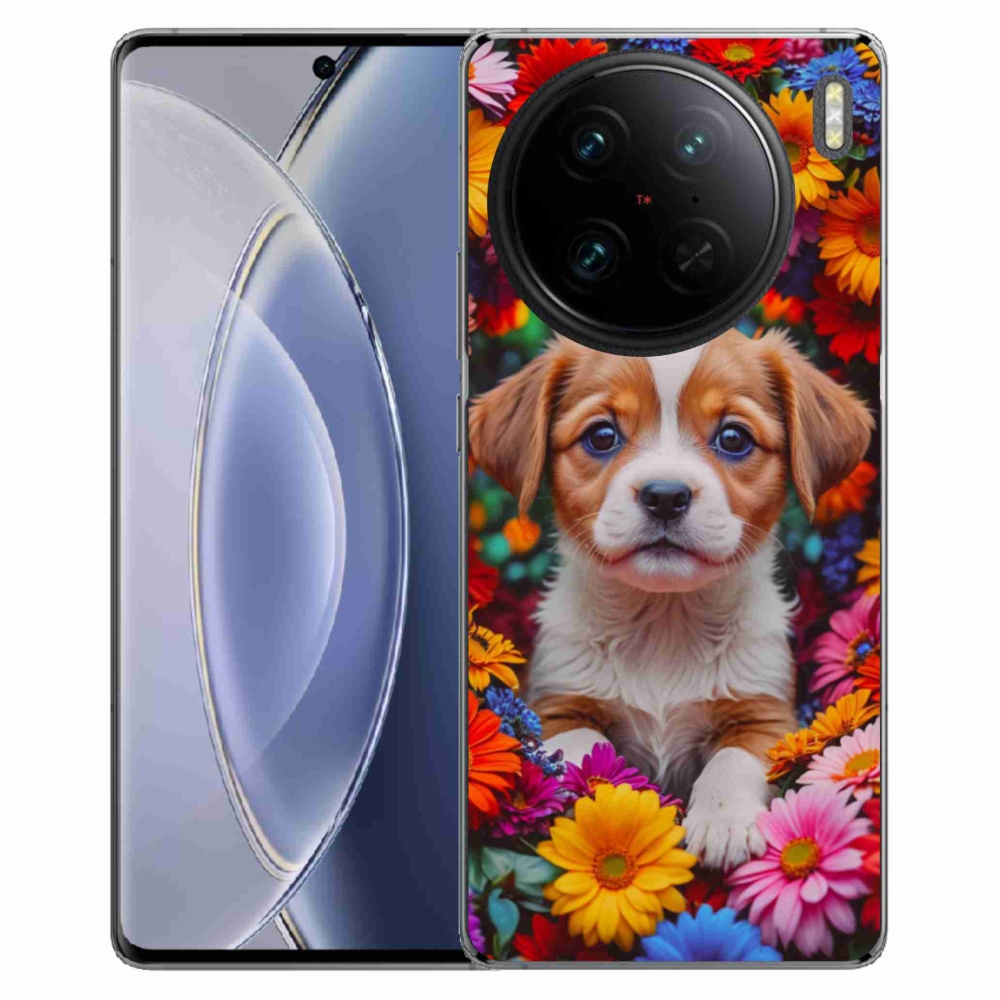 Gelový kryt mmCase na Vivo X90 Pro - roztomilé štěně
