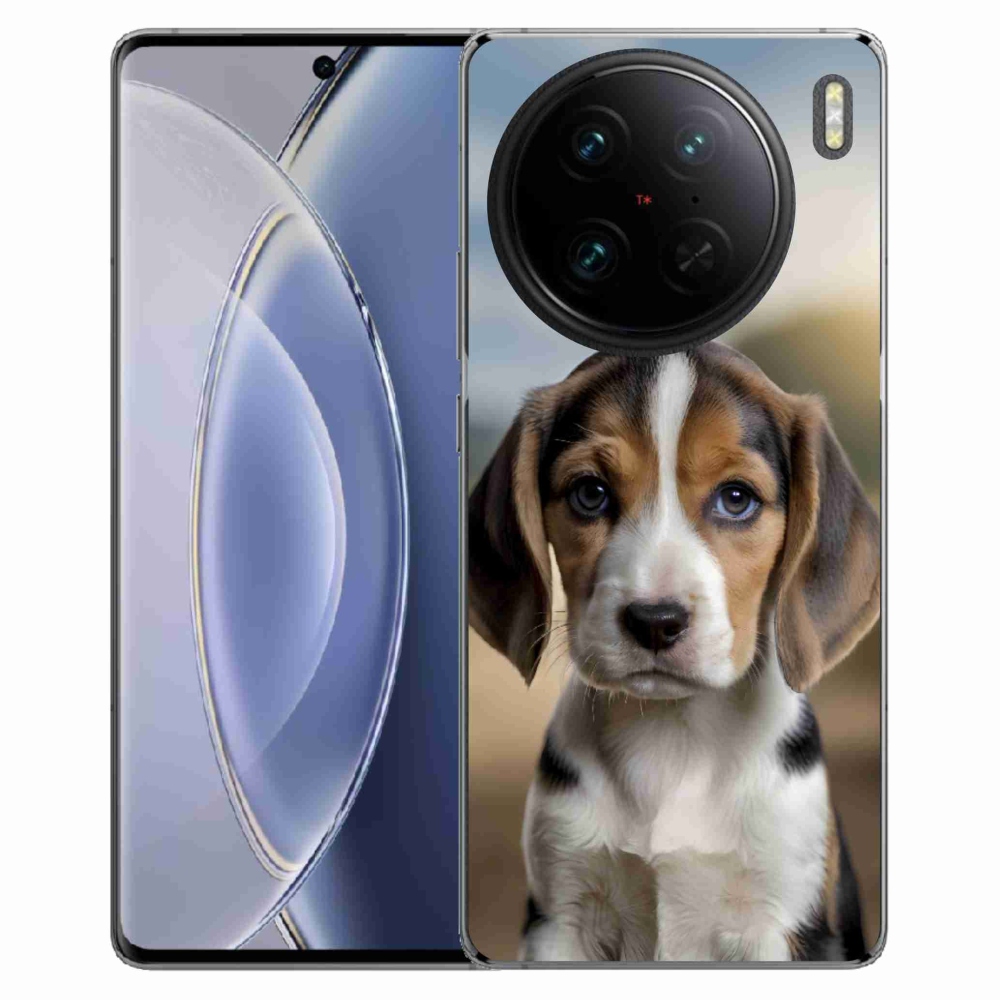 Gelový kryt mmCase na Vivo X90 Pro - roztomilý bígl