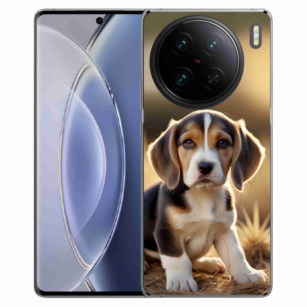 Gelový kryt mmCase na Vivo X90 Pro - roztomilý bígl