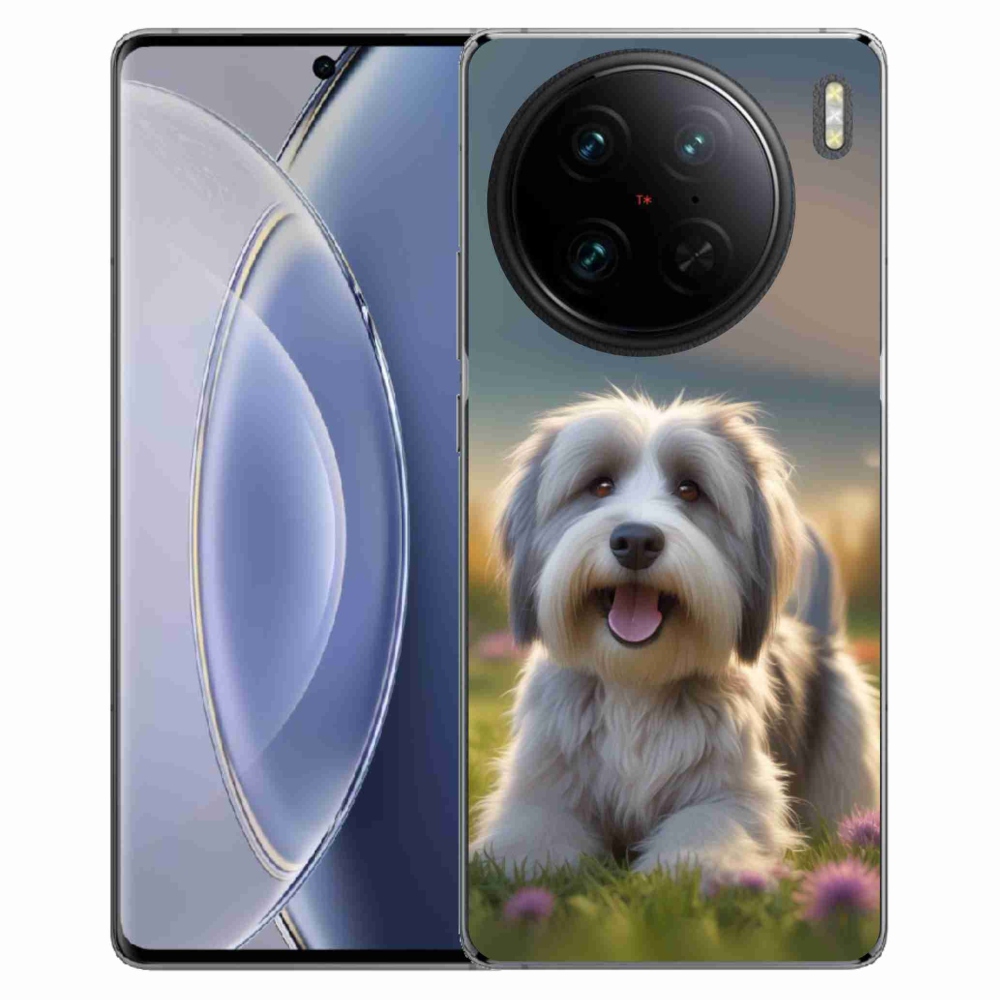Gelový kryt mmCase na Vivo X90 Pro - roztomilý havanský psík