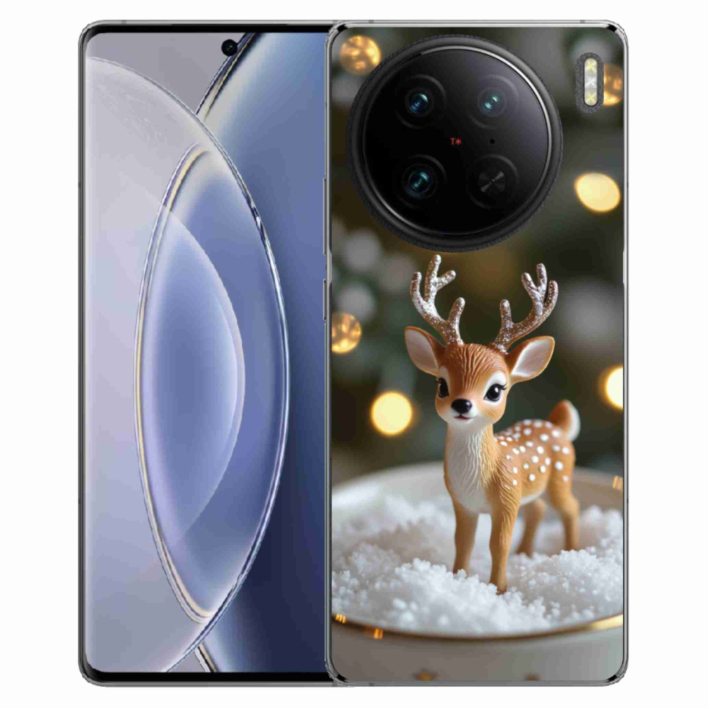Gelový kryt mmCase na Vivo X90 Pro - roztomilý vánoční jelen