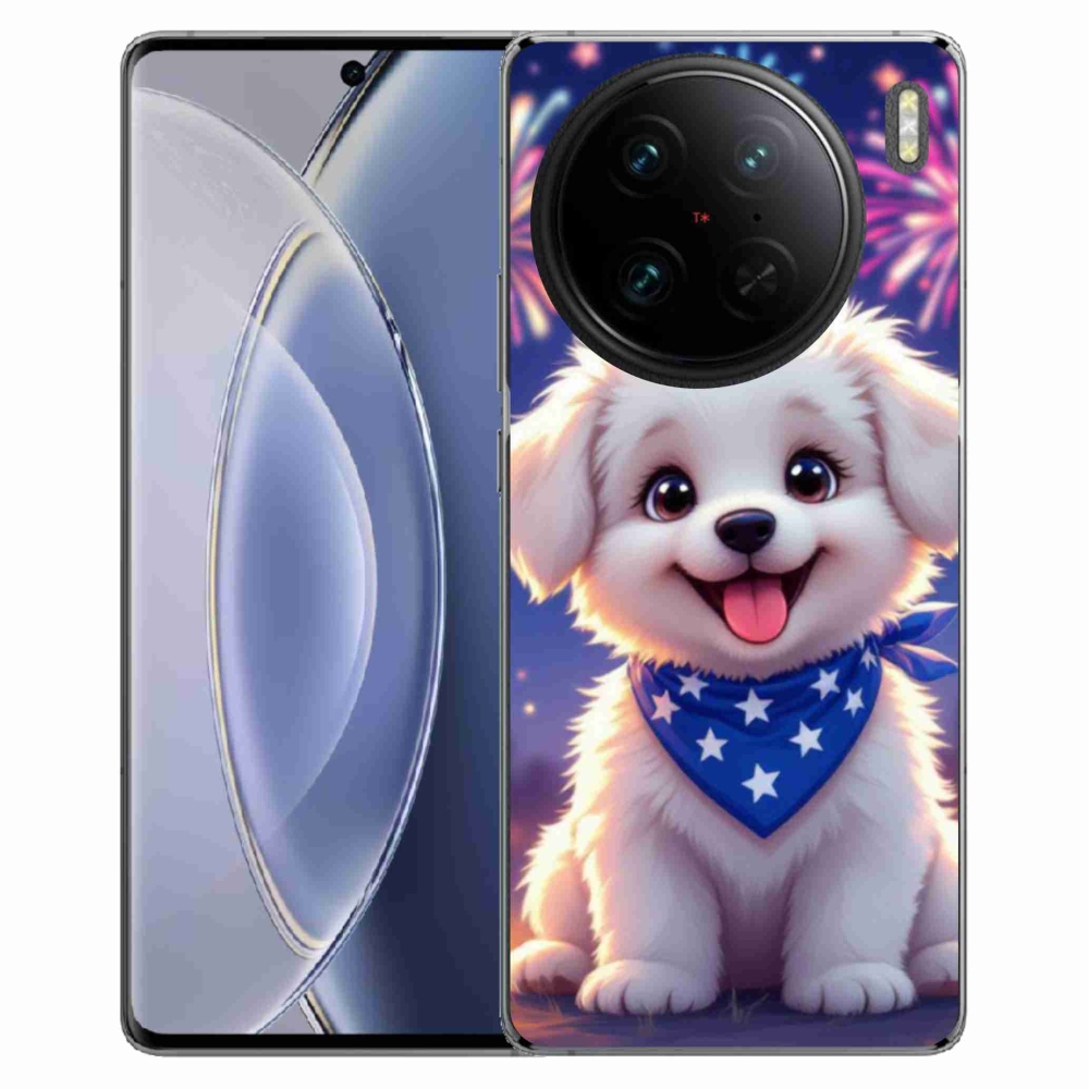 Gelový kryt mmCase na Vivo X90 Pro - slavnostní štěně
