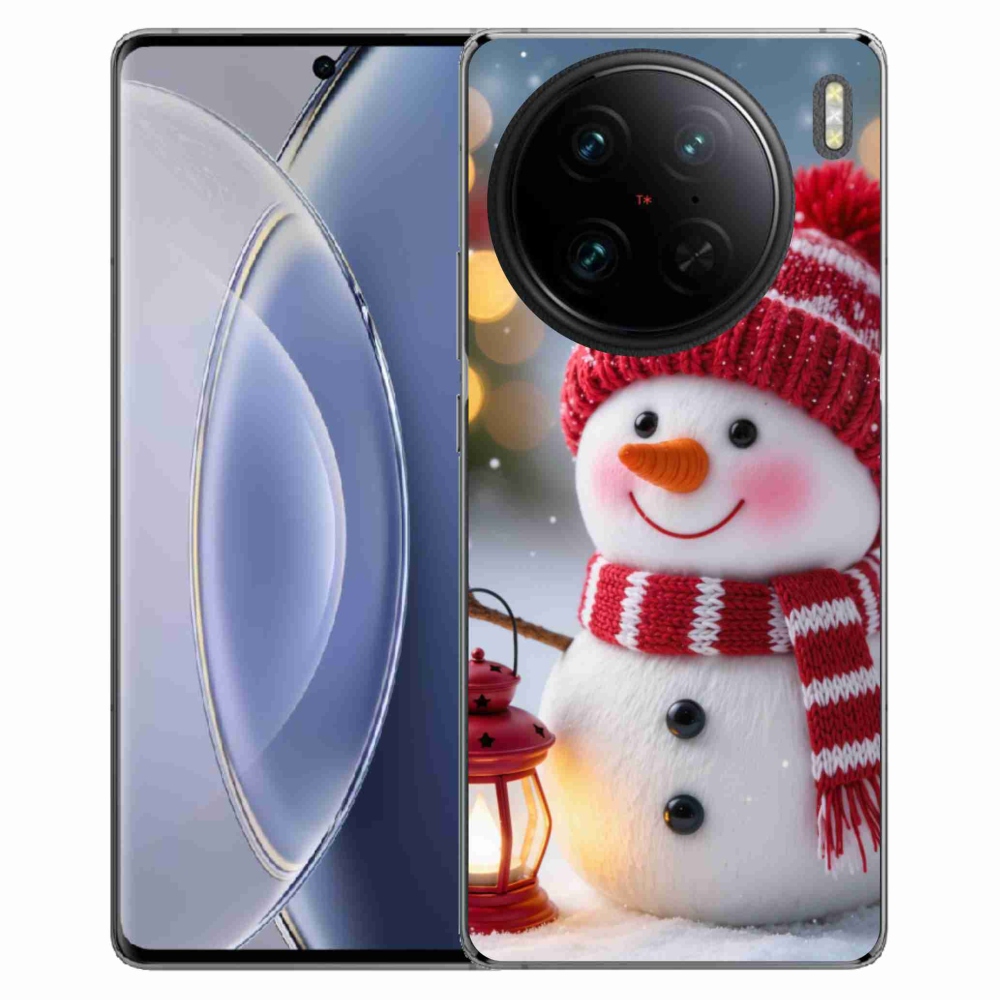 Gelový kryt mmCase na Vivo X90 Pro - sněhulák 2