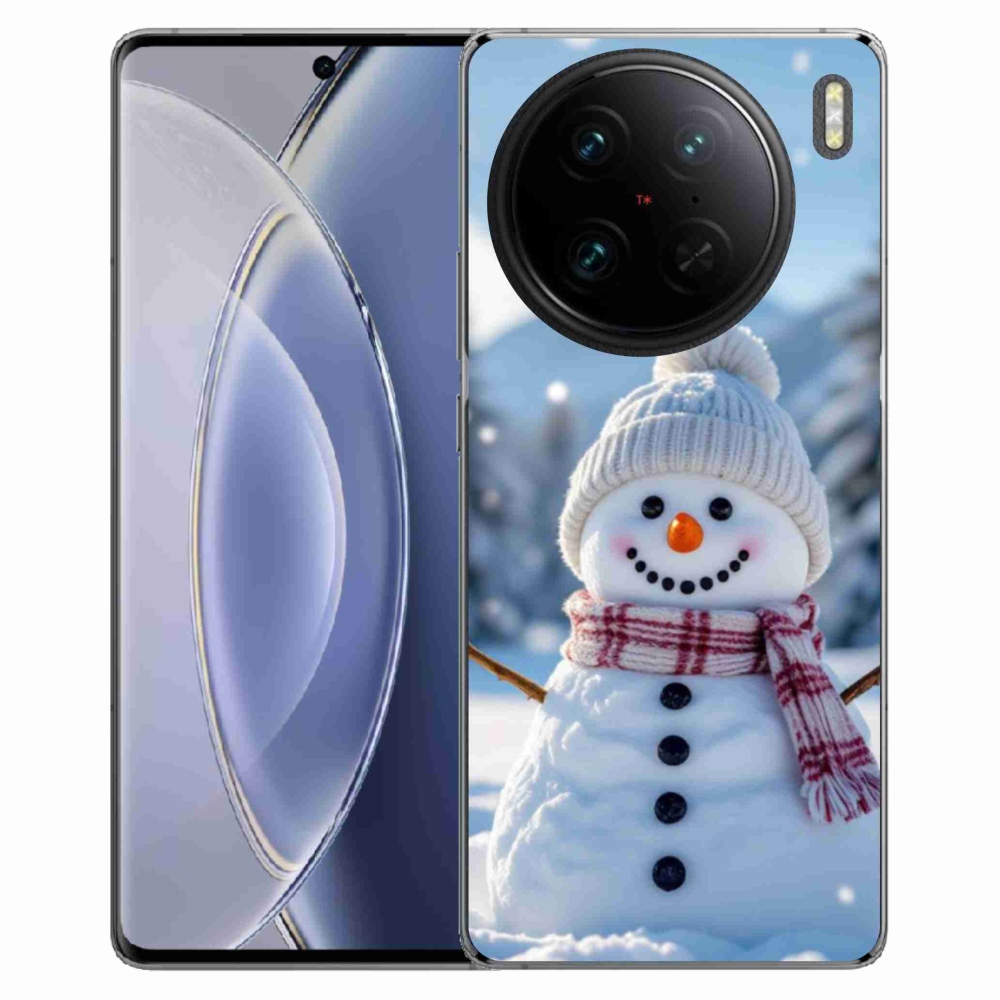 Gelový kryt mmCase na Vivo X90 Pro - sněhulák 3
