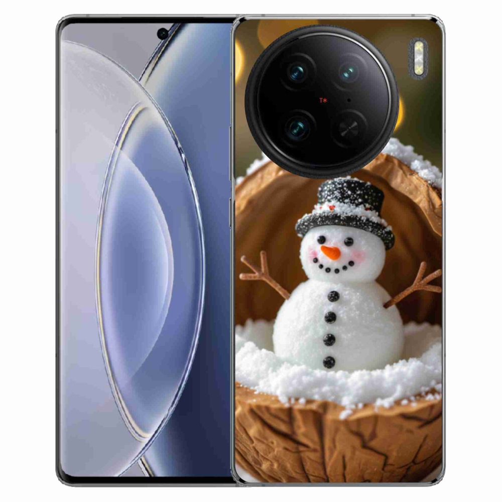 Gelový kryt mmCase na Vivo X90 Pro - sněhulák 4