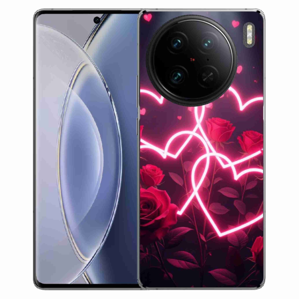 Gelový kryt mmCase na Vivo X90 Pro - srdce lásky
