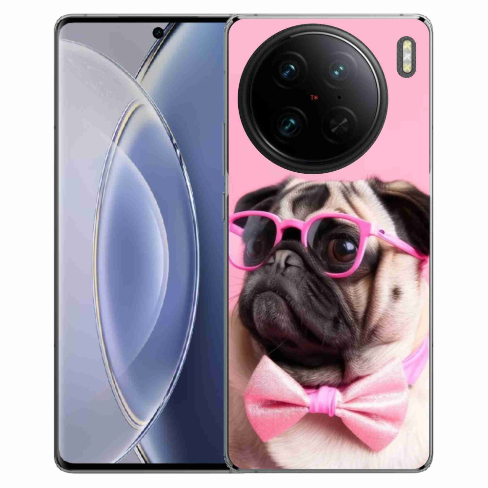 Gelový kryt mmCase na Vivo X90 Pro - stylový mops