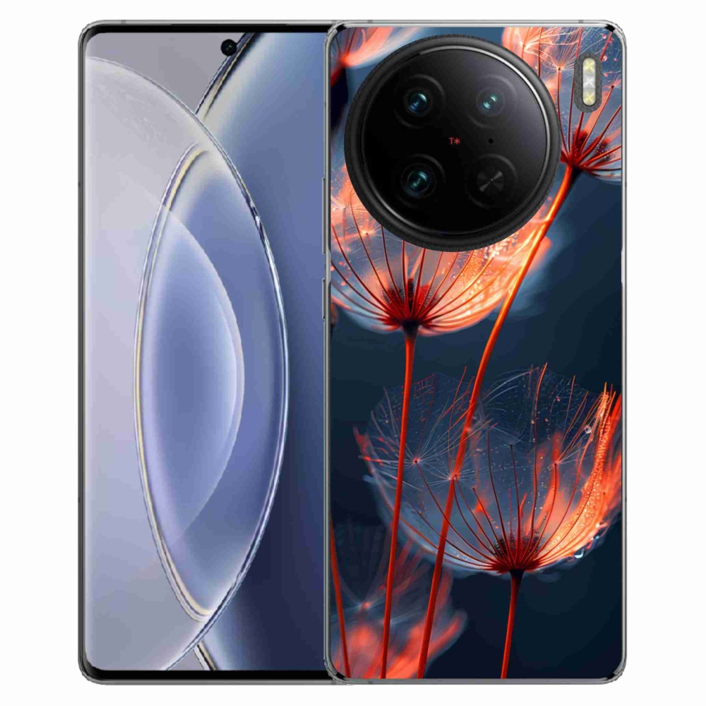 Gelový kryt mmCase na Vivo X90 Pro - světélkující chmýří