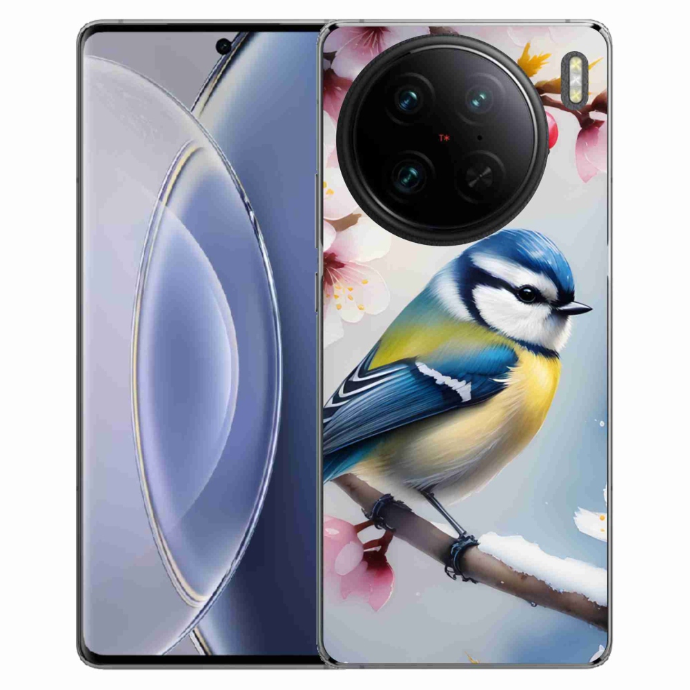 Gelový kryt mmCase na Vivo X90 Pro - sýkorka