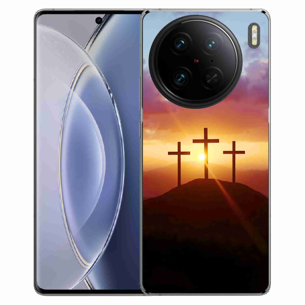 Gelový kryt mmCase na Vivo X90 Pro - tři kříže