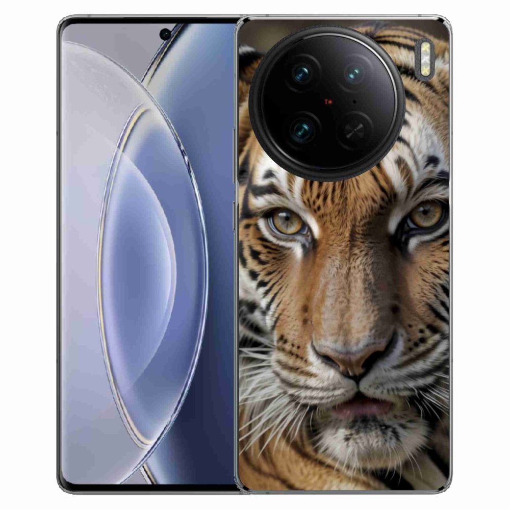 Gelový kryt mmCase na Vivo X90 Pro - tygří pohled