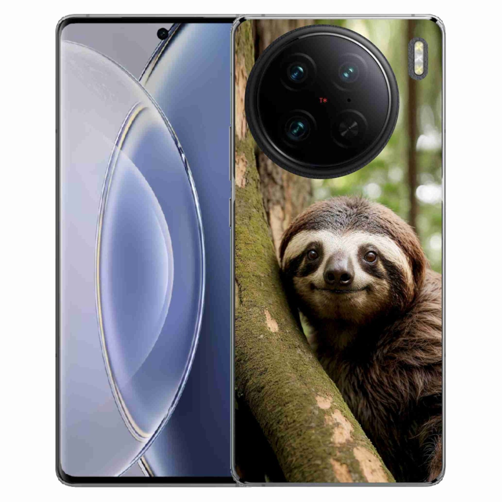 Gelový kryt mmCase na Vivo X90 Pro - usměvavý lenochod