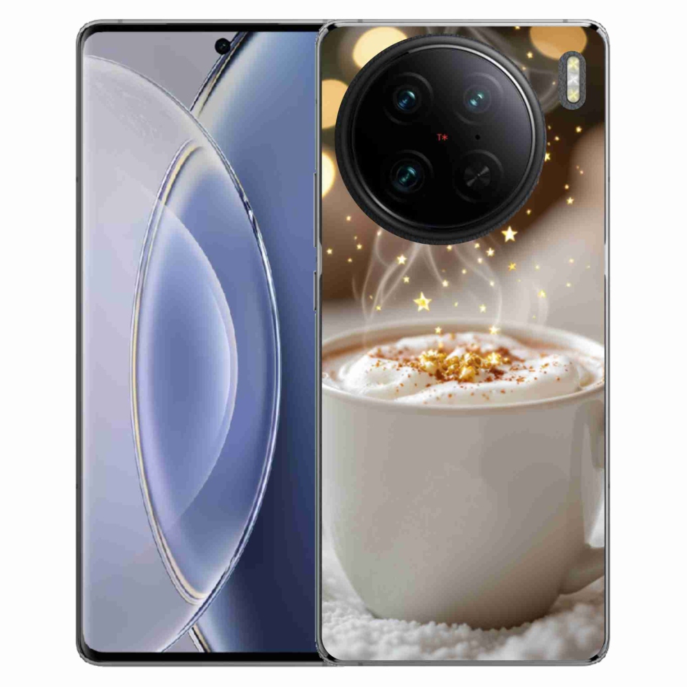 Gelový kryt mmCase na Vivo X90 Pro - vánoční horký nápoj