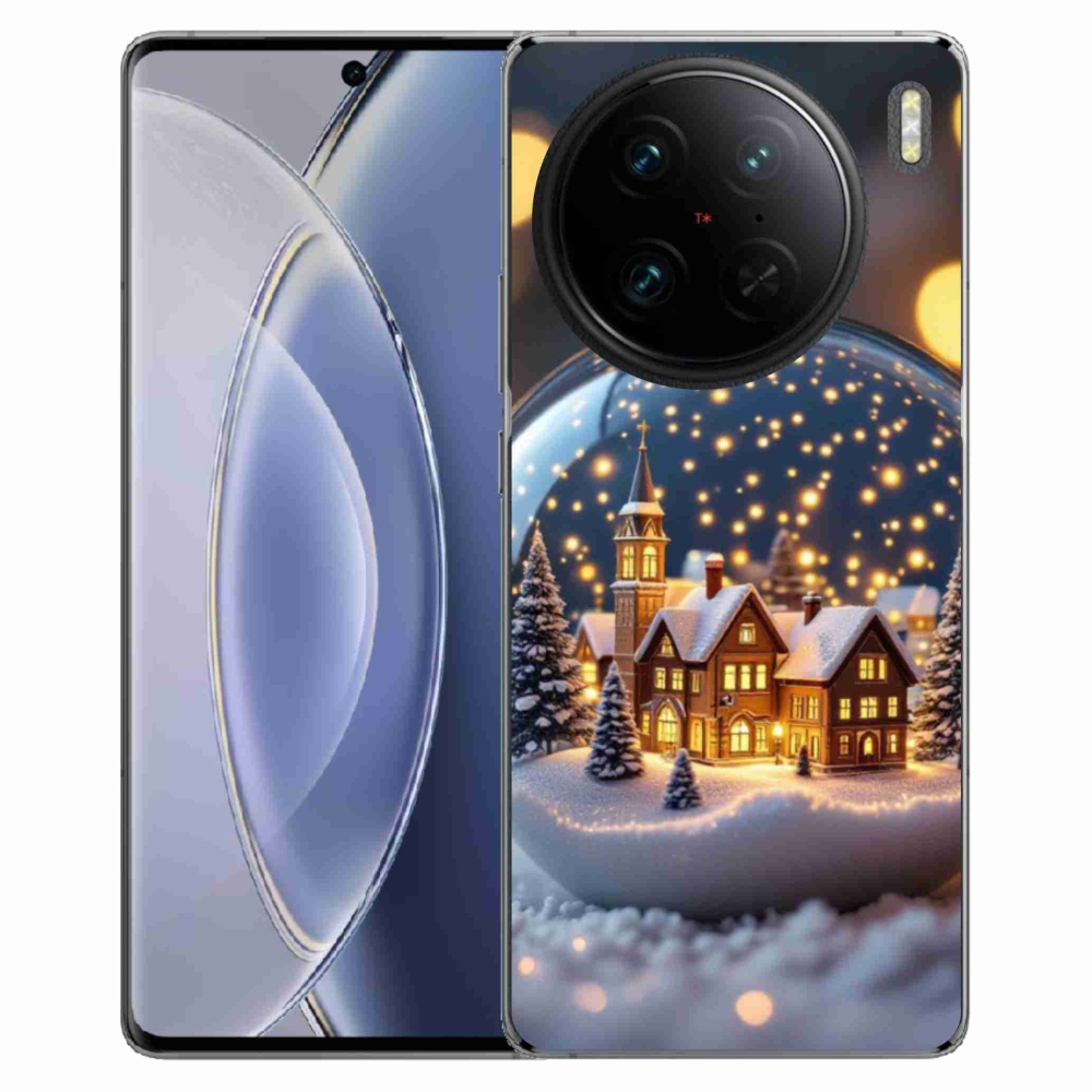 Gelový kryt mmCase na Vivo X90 Pro - vánoční koule 4