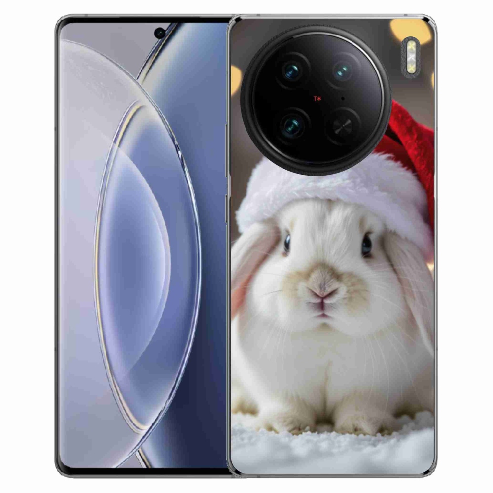 Gelový kryt mmCase na Vivo X90 Pro - vánoční králík