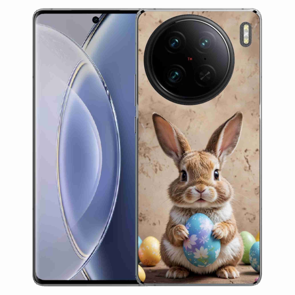 Gelový kryt mmCase na Vivo X90 Pro - velikonoční králíček