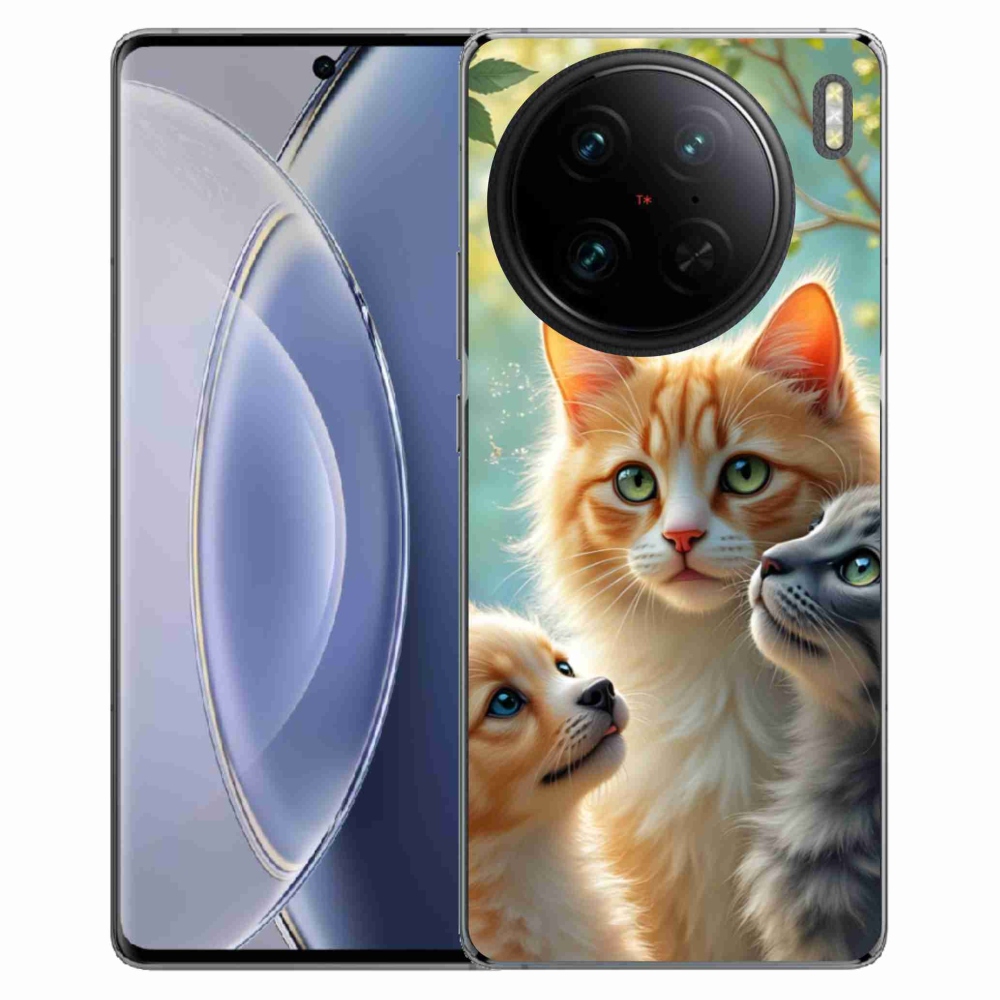 Gelový kryt mmCase na Vivo X90 Pro - zvířecí přátelství 2