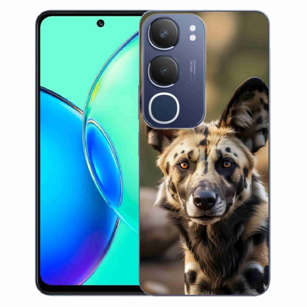 Gelový kryt mmCase na Vivo Y19S - africký divoký pes