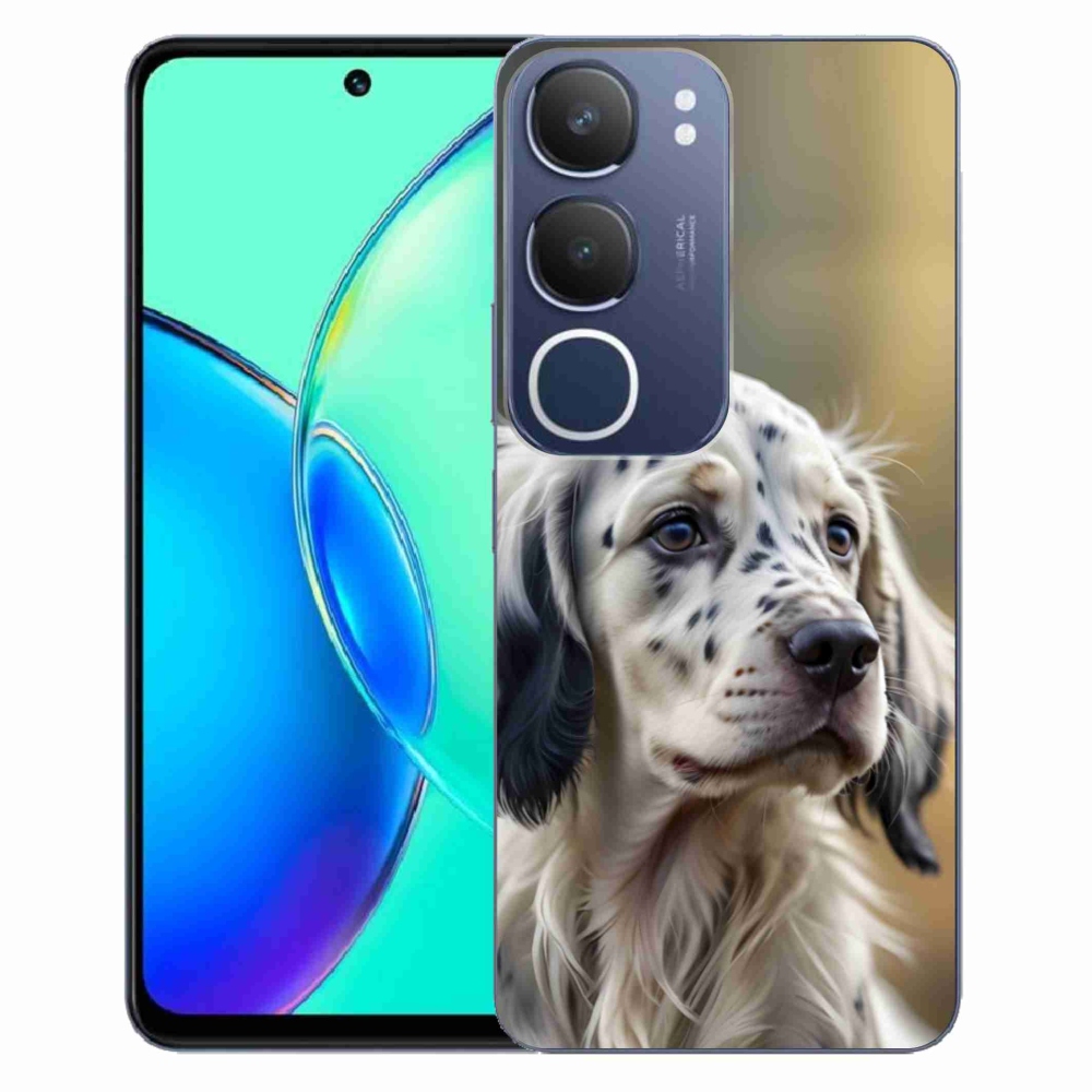 Gelový kryt mmCase na Vivo Y19S - anglický setr
