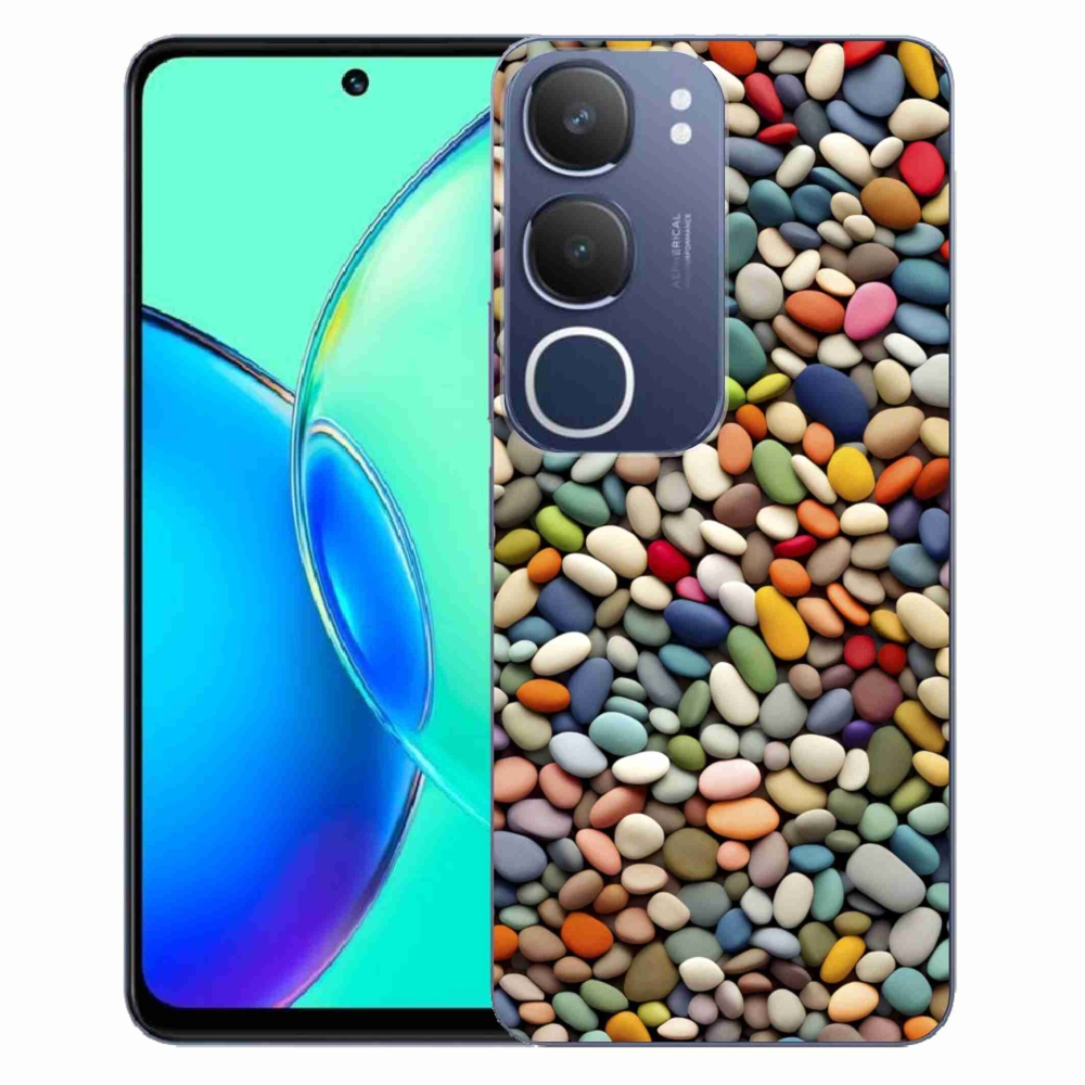 Gelový kryt mmCase na Vivo Y19S - barevné kamínky 2
