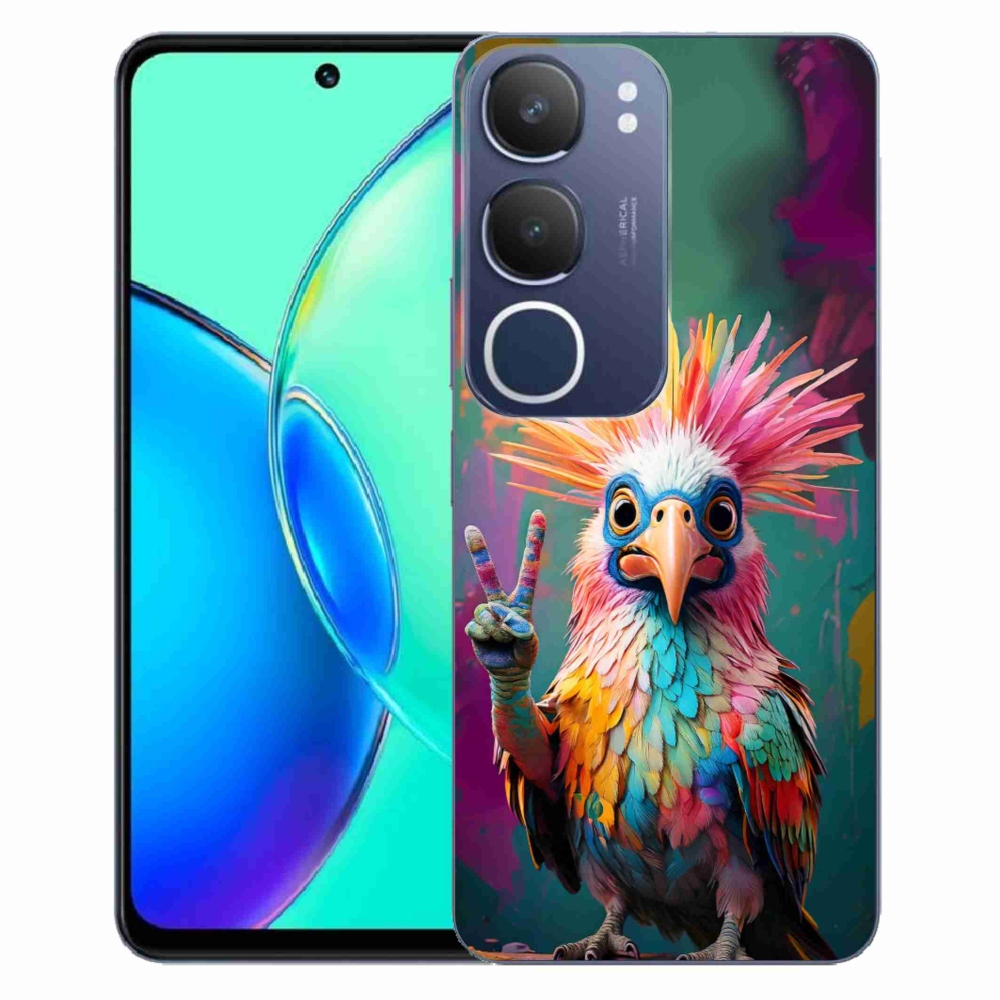 Gelový kryt mmCase na Vivo Y19S - barevný rebel