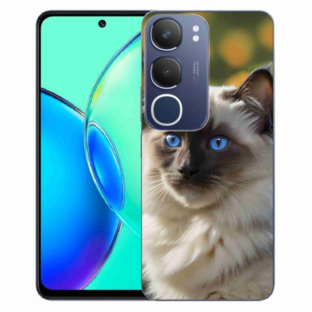 Gelový kryt mmCase na Vivo Y19S - bílý ragdoll