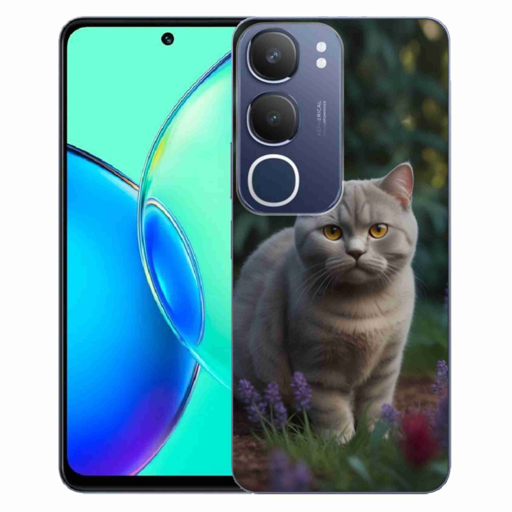 Gelový kryt mmCase na Vivo Y19S - britská kočka