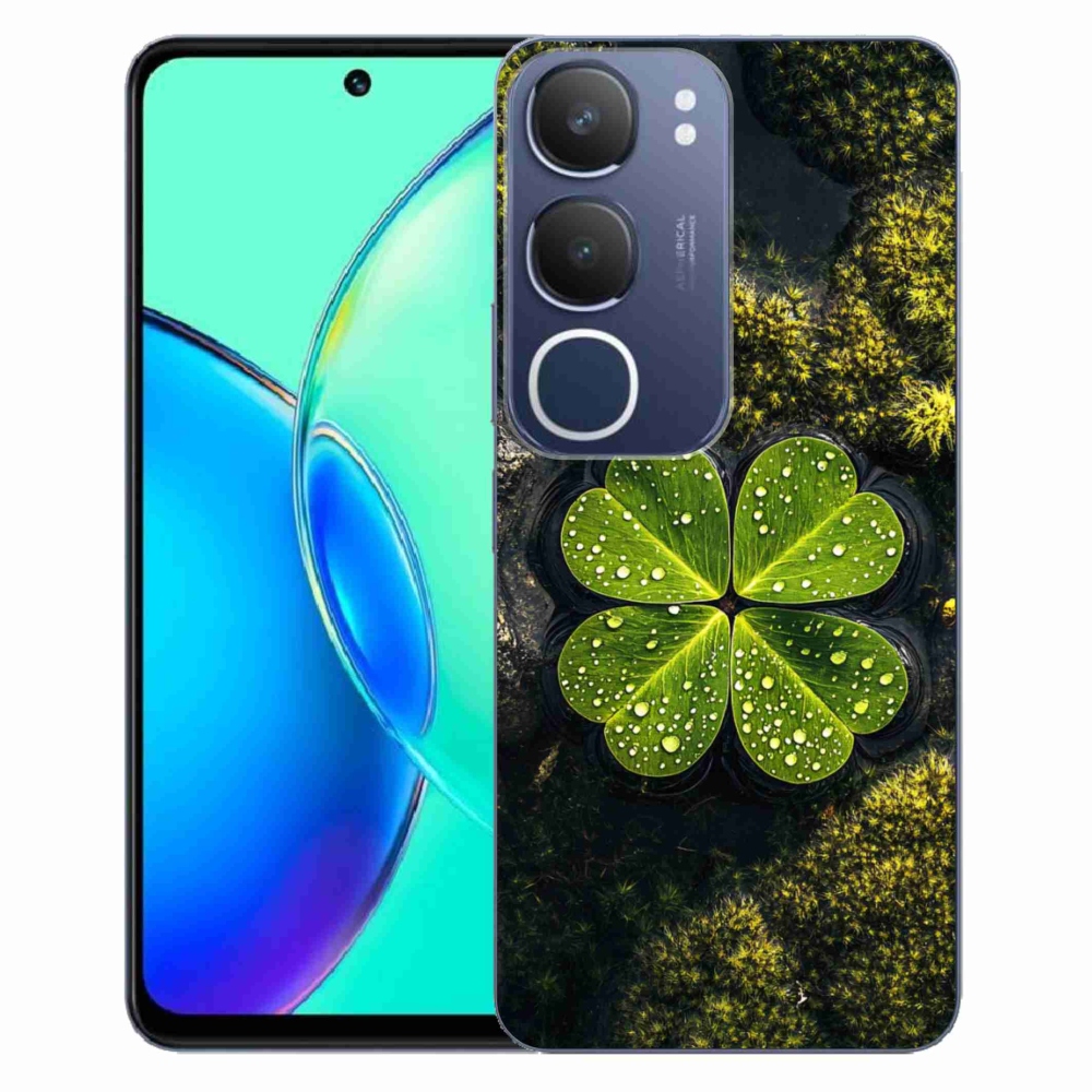 Gelový kryt mmCase na Vivo Y19S - čtyřlístek