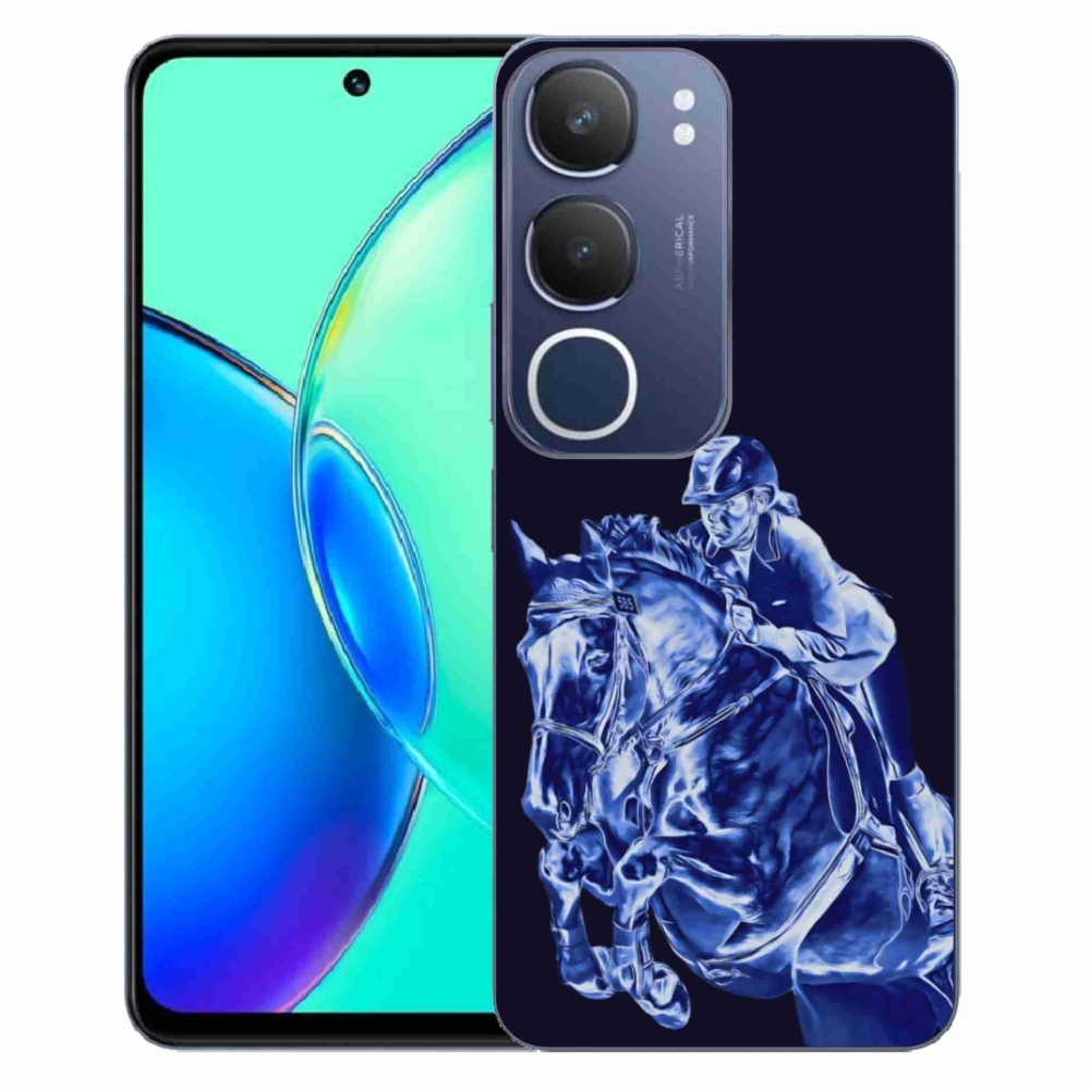 Gelový kryt mmCase na Vivo Y19S - dostihový kůň