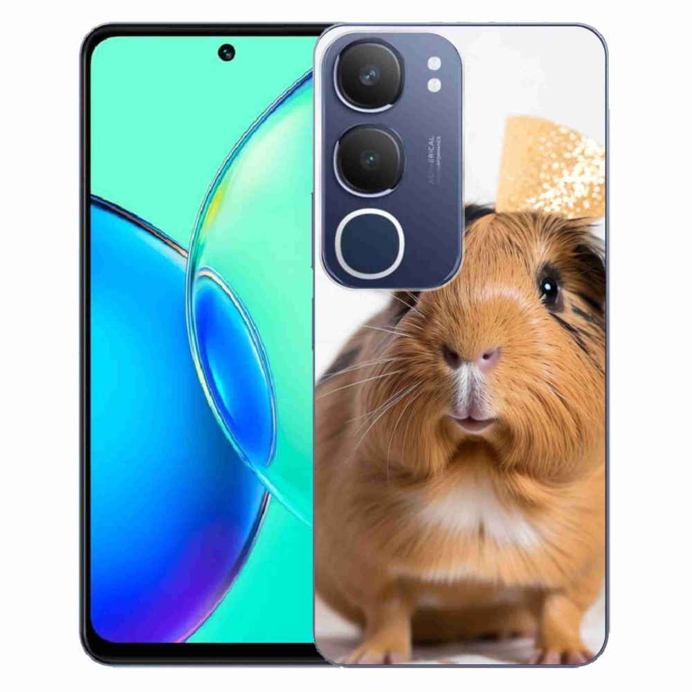 Gelový kryt mmCase na Vivo Y19S - hnědé morče