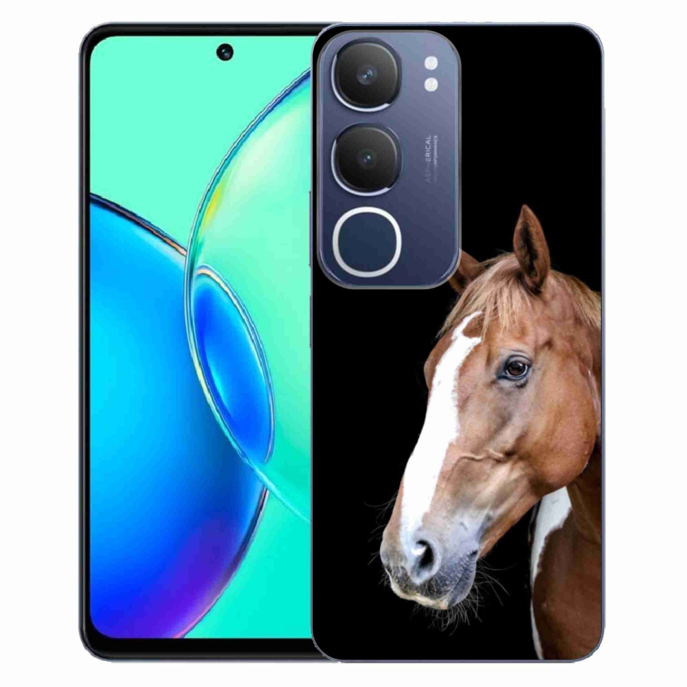 Gelový kryt mmCase na Vivo Y19S - hnědý kůň 3