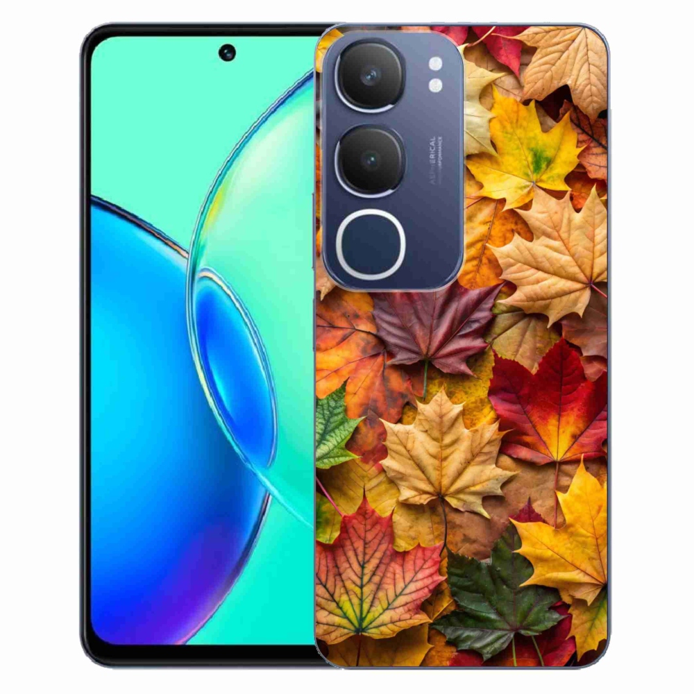 Gelový kryt mmCase na Vivo Y19S - javorové listy 2