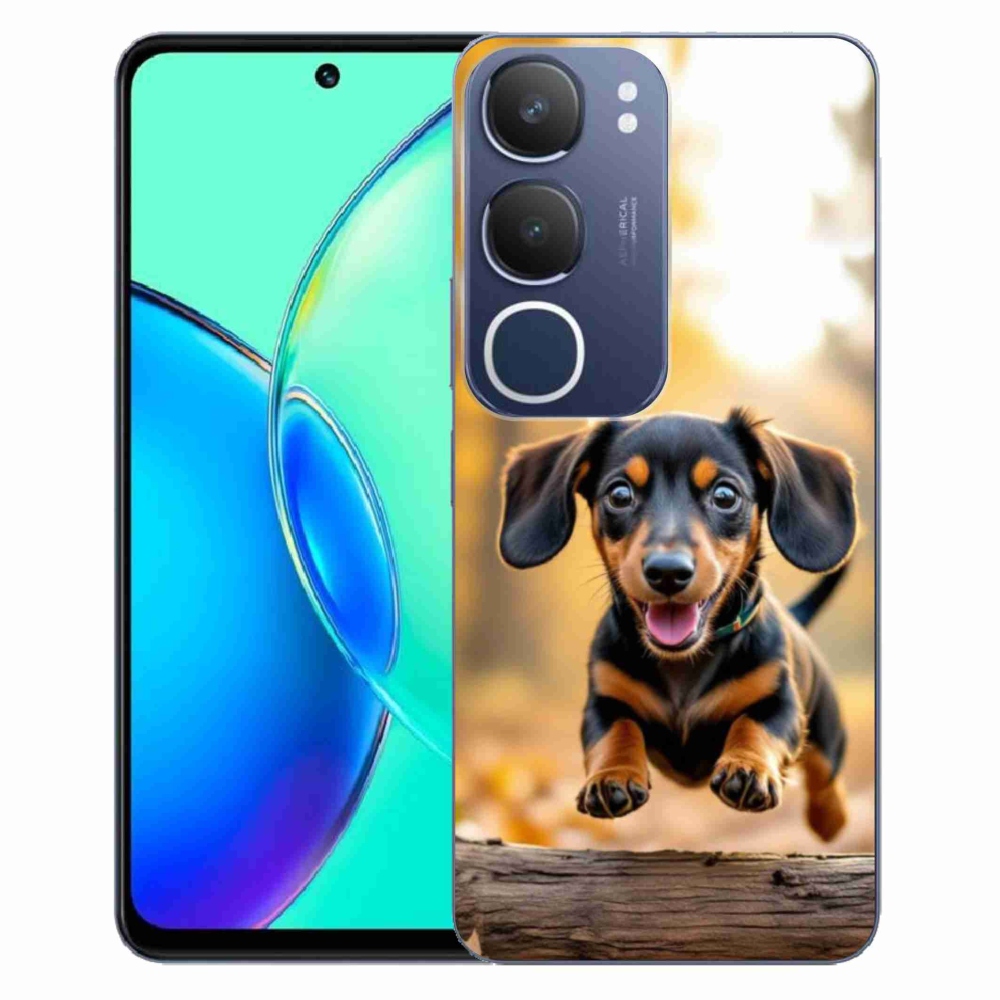 Gelový kryt mmCase na Vivo Y19S - jezevčík 2